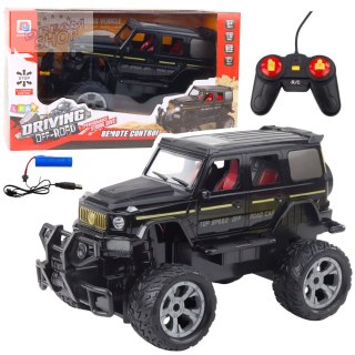 Samochód Terenowy Zdalnie Sterowany RC Światła Czarny 1:12