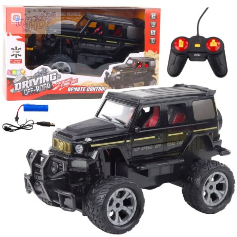 Samochód Terenowy Zdalnie Sterowany RC Światła Czarny 1:12