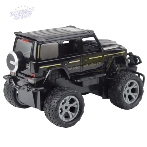 Samochód Terenowy Zdalnie Sterowany RC Światła Czarny 1:12