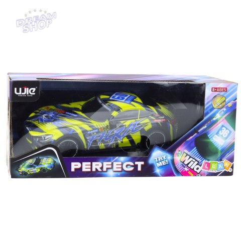 Samochód Wyścigowy Zdalnie Sterowane RC Podświetlana Karoseria Żółty