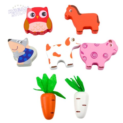 Zabawka drewniana zwierzątka