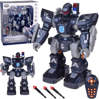 Zdalnie sterowany ROBOT POLICYJNY - chodzi, tańczy, strzela i świeci RC0731