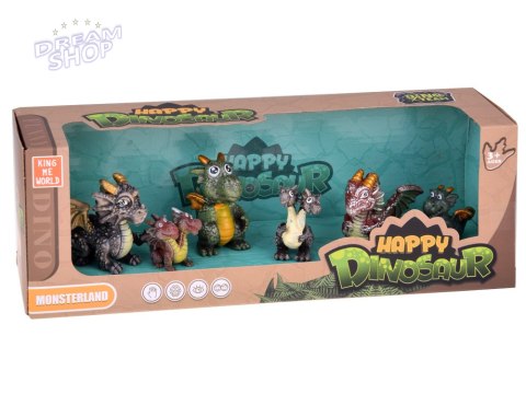 Zestaw Figurek Bajkowe Smoki 6 szt. Magiczne Stworzenia ZA5883