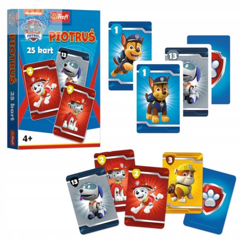 5 x Karty Piotruś Paw Patrol Psi patrol Trefl 08513