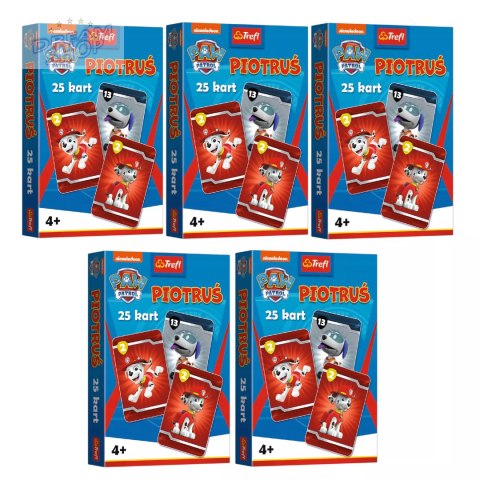 5 x Karty Piotruś Paw Patrol Psi patrol Trefl 08513