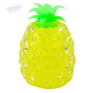 Gniotek Ananas Owoc Antystresowy Z Kulkami Hydrożelowymi Żółty