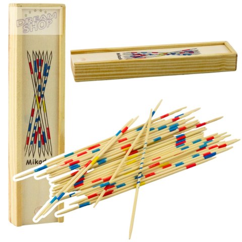 Gra Rodzinna Zręcznościowa Bierki Drewniane Mikado 41 szt.