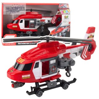 Helikopter Ratunkowy Hak Nosze Światła Dźwięki Czerwony 1:16