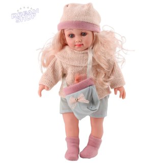 Lalka Sweet Angel W Wełnianym Sweterku Z Grzybkiem Torebka Czapka 36cm