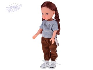 Lovely Girl Lalka z długimi szatynowymi włosami w sportowym stroju 33cm ZA5849