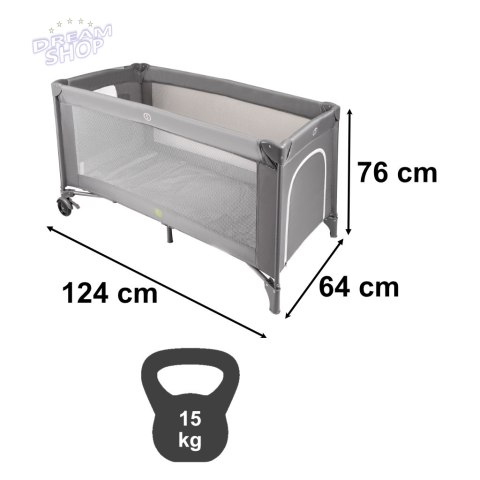 Łóżeczko dziecięce turystyczne składane z materacem max. 15kg