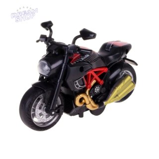 Motocykl Do Składania Skręcania Metal 1:14 DIY Czerwony