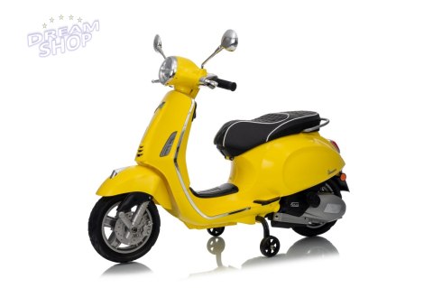 Pojazd Skuter Vespa ROMA Żółty