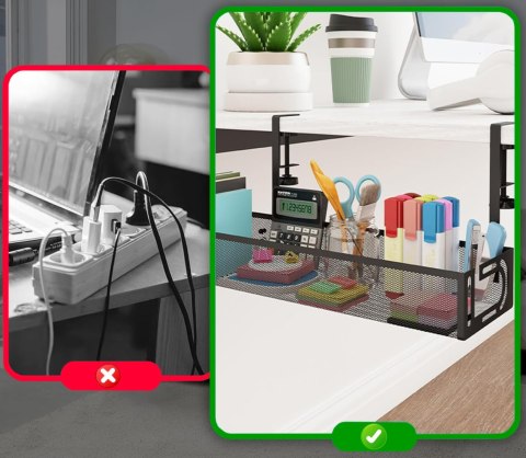 Półka na kable pod biurko VALIA