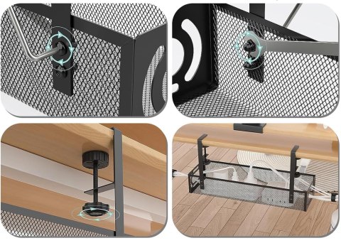 Półka na kable pod biurko VALIA