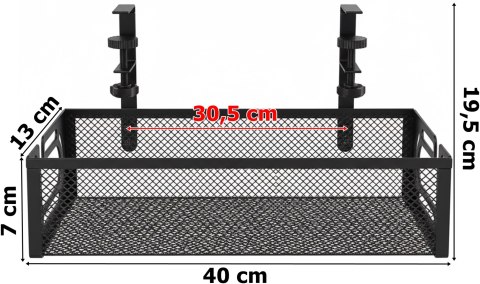 Półka na kable pod biurko VALIA