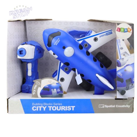 Samolot Do Skręcania Zdalnie Sterowany RC Wkrętarka Niebieska 2w1