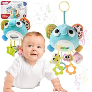 WOOPIE Baby Pluszowy Słonik Maskotka Interaktywna Przytulanka Muzyczna z Zawieszkami i Gryzakami