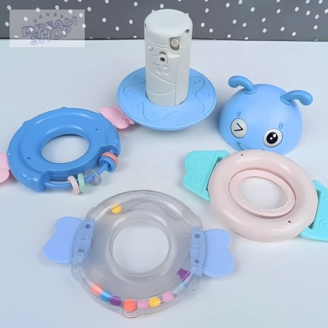 WOOPIE Baby Wańka Wstańka Zabawka Sensoryczna 2w1 Grzechotka Gryzak