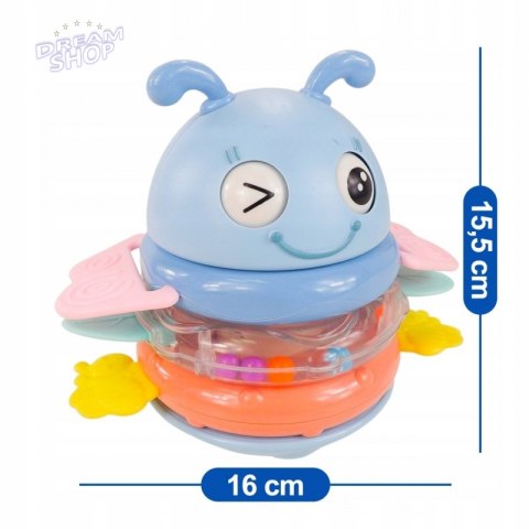 WOOPIE Baby Wańka Wstańka Zabawka Sensoryczna 2w1 Grzechotka Gryzak