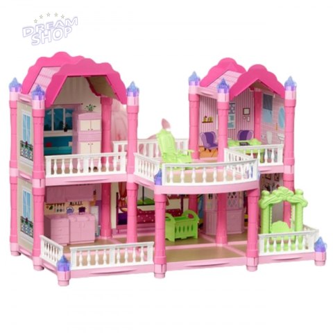 WOOPIE Domek Dla Lalek Willa Ogrodowa 156el.
