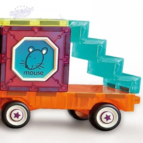 WOOPIE Klocki Magnetyczne 3D Zestaw Pociąg 71el.