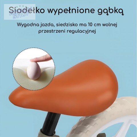 WOOPIE Rowerek Biegowych Dziecięcy Pomarańczowy - Lekki, Bezpieczny, Wytrzymały