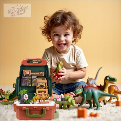 WOOPIE Walizka Dinosaur World - Edukacyjny Zestaw Odkrywcy Dinozaurów