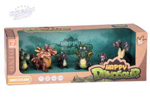 Zestaw Figurek Bajkowe Smoki 6 szt. Magiczne Stworzenia ZA5883