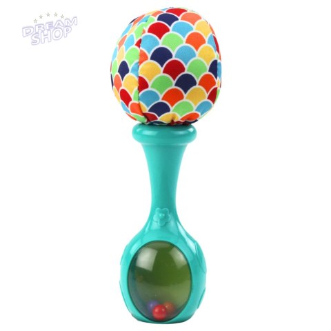 Zestaw Grzechotki Z Miękką Piłeczką Wzorki Pomarańczowa Zielona 2szt