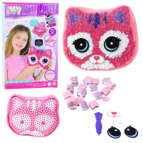 Zestaw Kreatywny Do Szycia Poduszka Kotek Maskotka Wyszywanka DIY