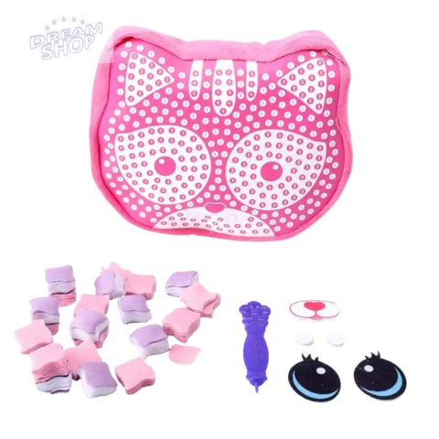 Zestaw Kreatywny Do Szycia Poduszka Kotek Maskotka Wyszywanka DIY