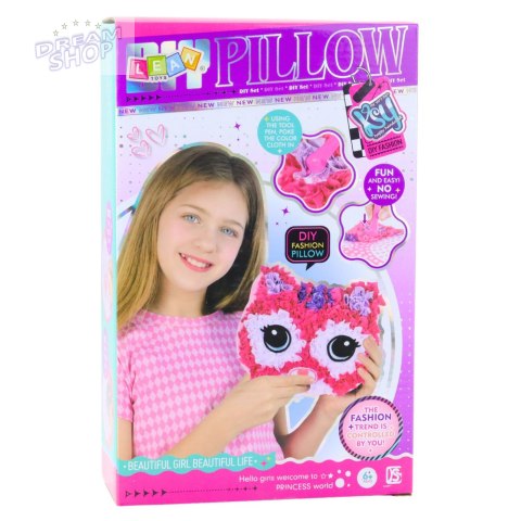 Zestaw Kreatywny Do Szycia Poduszka Kotek Maskotka Wyszywanka DIY