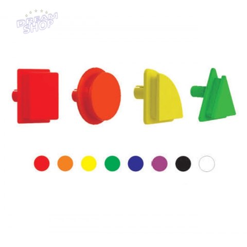 MASTERKIDZ Geometryczne Elementy 8 Kolorów MASTERKIDZ Geometryczne Elementy 8 Kolorów