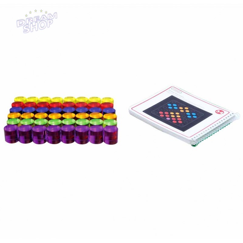 MASTERKIDZ Kolorowe Cylindry do Gry Zestaw 48 szt. MASTERKIDZ Kolorowe Cylindry do Gry Zestaw 48 szt.