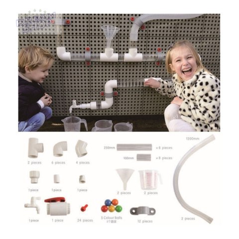 MASTERKIDZ System Rur Do Tablicy STEM 80 elementów MASTERKIDZ System Rur Do Tablicy STEM 80 elementów