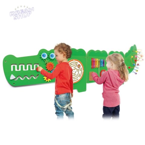 Viga Tablica Sensoryczna Manipulacyjna Edukacyjna Krokodyl Viga Tablica Sensoryczna Manipulacyjna Edukacyjna Krokodyl