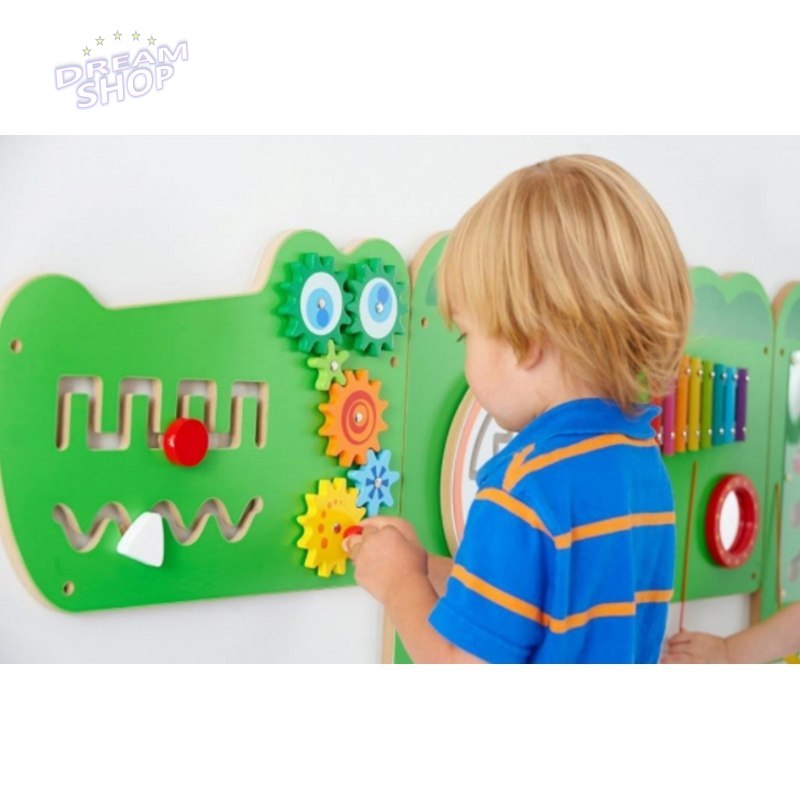 Viga Tablica Sensoryczna Manipulacyjna Edukacyjna Krokodyl Viga Tablica Sensoryczna Manipulacyjna Edukacyjna Krokodyl