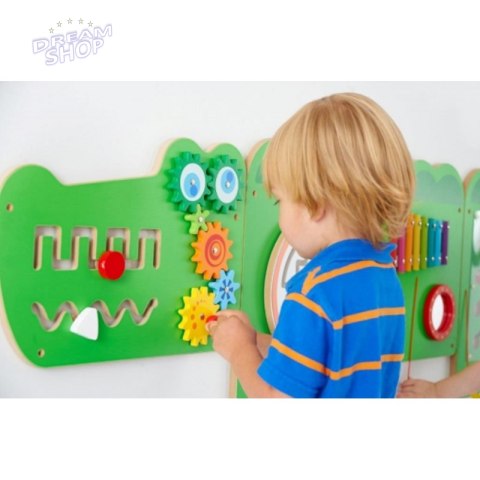Viga Tablica Sensoryczna Manipulacyjna Edukacyjna Krokodyl Viga Tablica Sensoryczna Manipulacyjna Edukacyjna Krokodyl