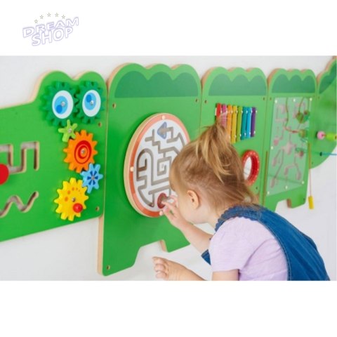 Viga Tablica Sensoryczna Manipulacyjna Edukacyjna Krokodyl Viga Tablica Sensoryczna Manipulacyjna Edukacyjna Krokodyl