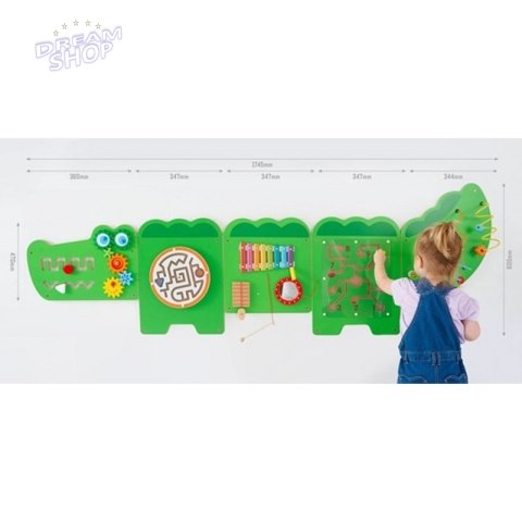 Viga Tablica Sensoryczna Manipulacyjna Edukacyjna Krokodyl Viga Tablica Sensoryczna Manipulacyjna Edukacyjna Krokodyl