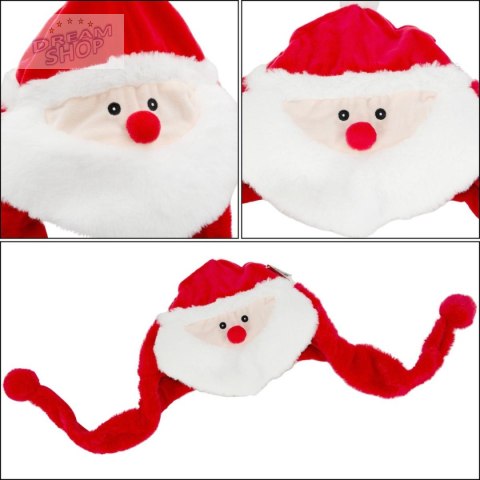 CZAPKA ŚWIĄTECZNA FIGURKA - MIKOŁAJ
