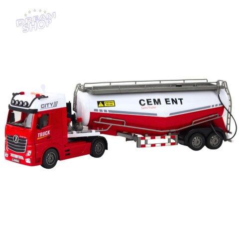 Ciężarówka Cysterna Z Cementem Funkcja Lania Wody Światła Dźwięki