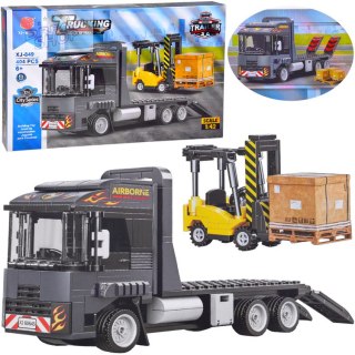 Klocki techniczne POJAZDY 1:42 - Tir z lawetą i wózek widłowy 404ele ZA5722