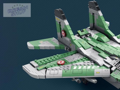 Klocki techniczne Samolot myśliwski dalekiego zasięgu MIG-29 1290ele ZA5800