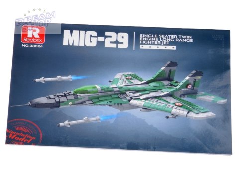 Klocki techniczne Samolot myśliwski dalekiego zasięgu MIG-29 1290ele ZA5800