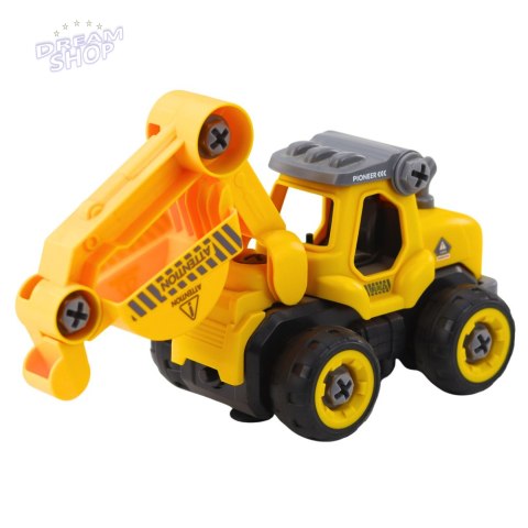 Koparka Do Skręcania Zdalnie Sterowana RC Wkrętarka Żółta 2w1