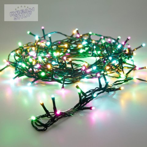 LAMPKI CHOINKOWE ŁAŃCUCH ŚWIETLNY 120LED TIMER MULTIKOLOR MACARON