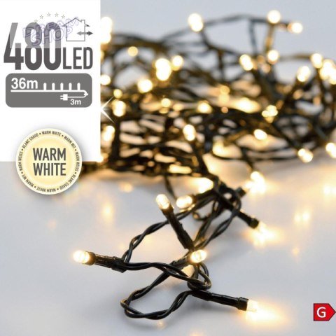 LAMPKI CHOINKOWE ŁAŃCUCH ŚWIETLNY 480 LED CIEPŁY BIAŁY