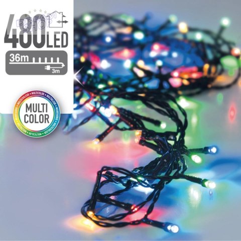 LAMPKI CHOINKOWE ŁAŃCUCH ŚWIETLNY 480 LED MULTIKOLOR